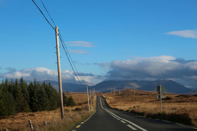 Panoramic view of road against sky