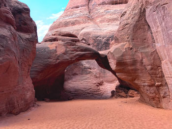 Rock formations in desert