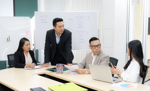 Business meeting in the office room. teamwork. marketing planning meeting. colleagues in boardroom.