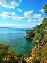 Scenic view of sea against sky