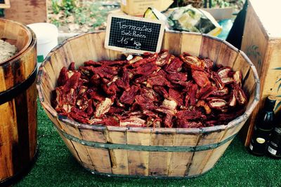 Close-up of food for sale