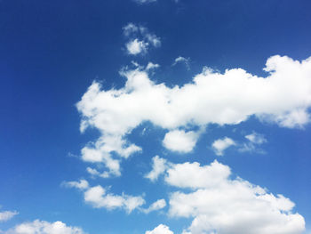 Low angle view of clouds in sky