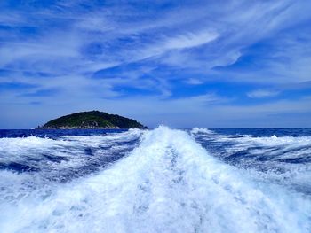 Scenic view of sea against sky