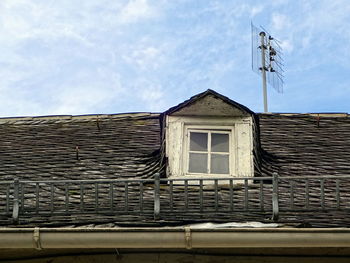 Low angle view of building against sky