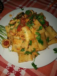 Close-up of served food