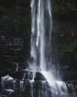 Blurred motion of waterfall