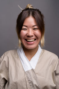 Portrait of a smiling young woman