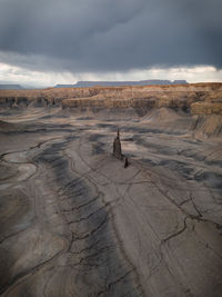 Scenic view of desert against sky