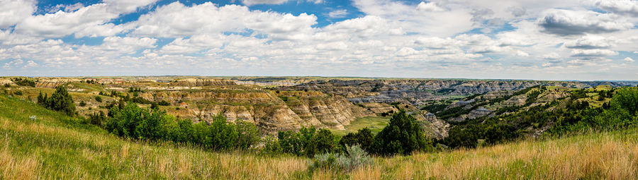 Panoramic view of landscape against sky