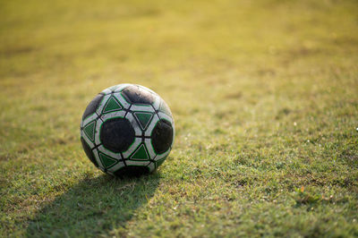 Soccer ball on field