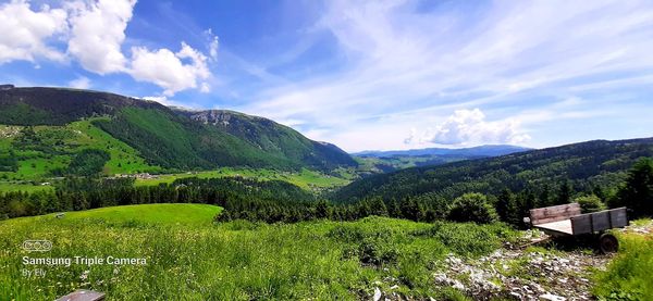 Scenic view of landscape against sky