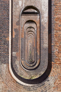 Full frame shot of a historical railway viaduct in the uk