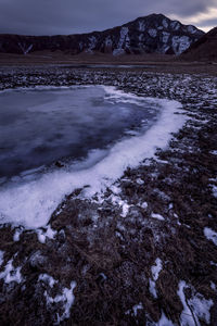 View of snow covered landscape