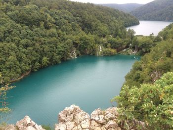 Scenic view of calm lake