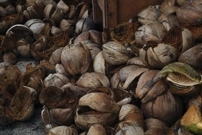 Full frame shot of onions for sale at market