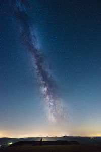 Low angle view of sky at night