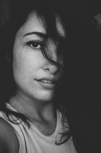 Close-up portrait of woman