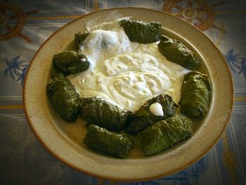 Close-up of served food