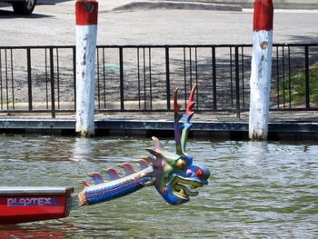 View of nautical vessel in water