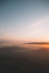 Scenic view of landscape against clear sky