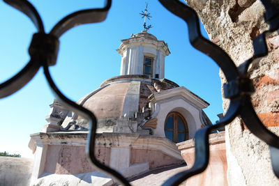 Dome view of a church on a jesuit farm