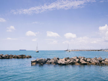 Scenic view of sea against sky