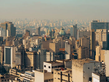 Panoramic view of sao paulo city downtown.