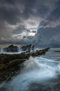 Scenic view of sea against sky