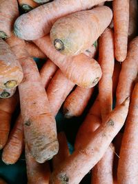 Full frame shot of carrots