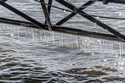 Detail shot of rippled water