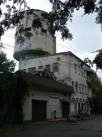 Low angle view of building against sky