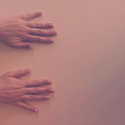 Close-up of cropped hand