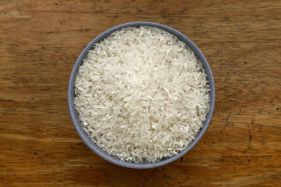 High angle view of breakfast in bowl