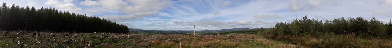 Panoramic view of landscape against sky