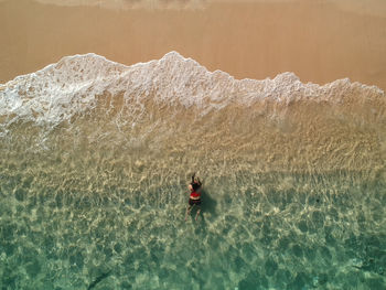 Man surfing in sea