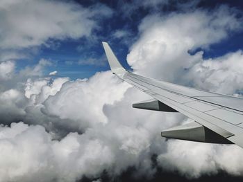 Airplane flying in sky