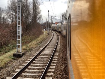 Train on railroad track