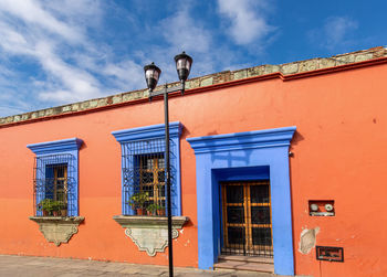 Low angle view of building against sky