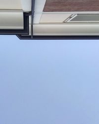 Low angle view of building against clear sky