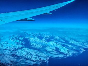 Aerial view of sea against sky
