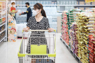 Woman standing in store