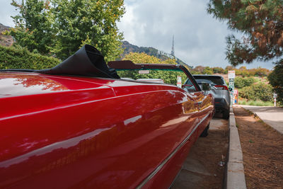 Car on road against sky