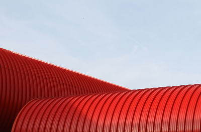 Close-up of red rooftops