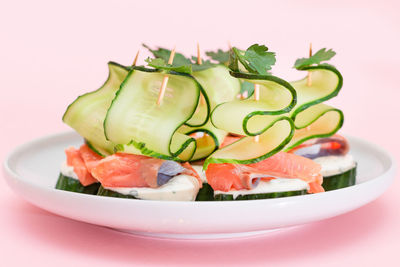 Close-up of salad in plate