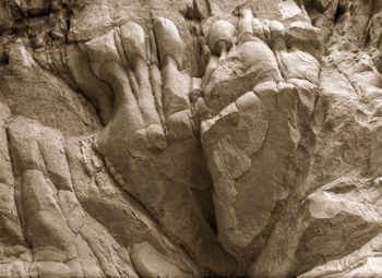 Close-up of rock formation