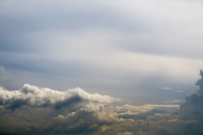 Low angle view of clouds in sky
