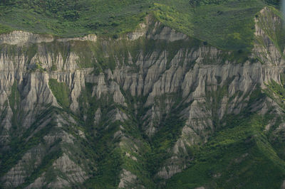 Panoramic view of rock formations