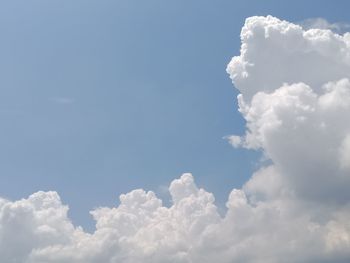 Low angle view of clouds in sky