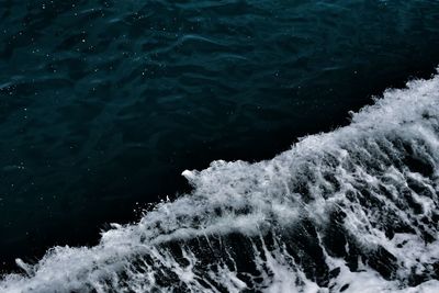 Close-up of frozen sea