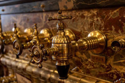 Close-up of faucet 